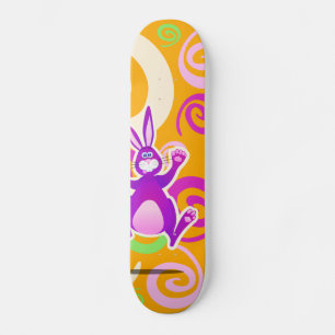 Funky rabbit, skate skateboard deck