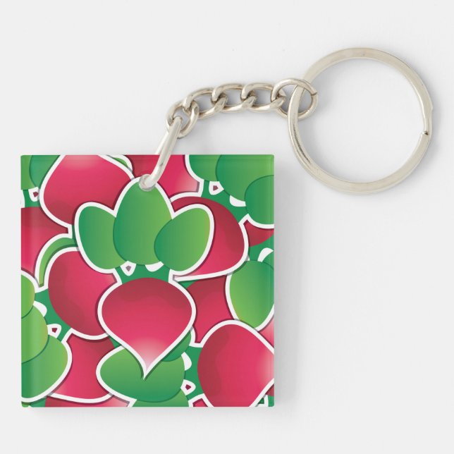 Funky radish keychain (Back)