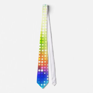 Funky Rainbow Dots Halftone Neck Tie