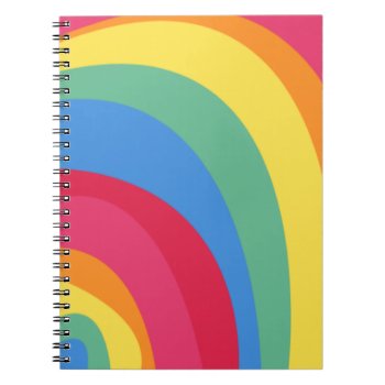 Funky Rainbow Notebook by PatternPlethora at Zazzle