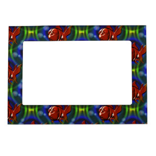 Funky Red Goldfish Magnetic Frame