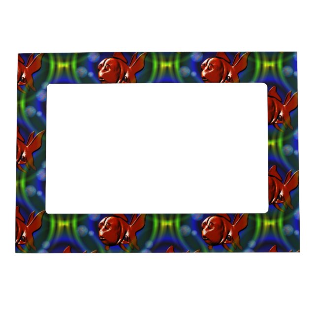 Funky Red Goldfish Magnetic Frame (Front)