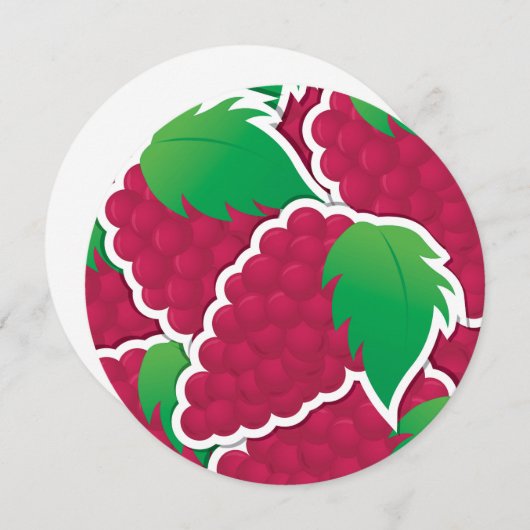 Funky red grapes (Front/Back)