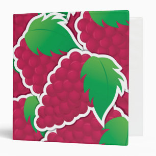 Funky red grapes binder