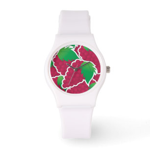 Funky red grapes watch
