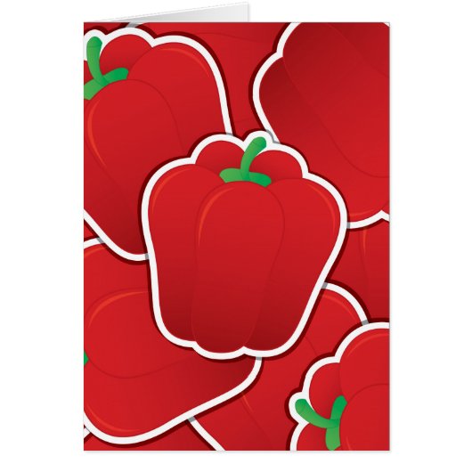 Funky red pepper cards (Front)