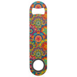Funky Retro Colorful Mandala Pattern Speed Bottle Opener