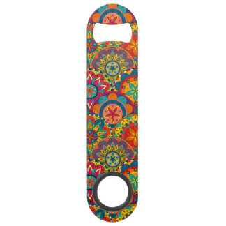 Funky Retro Colorful Mandala Pattern Speed Bottle Opener