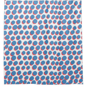 Funky Retro Neon: Vintage Seamless Shower Curtain