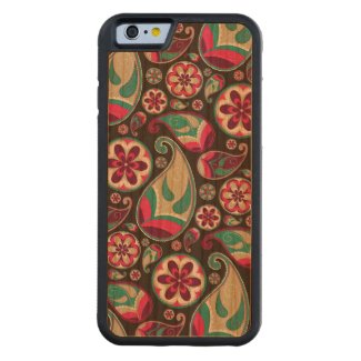 Funky Retro Paisley Pattern Carved® Cherry iPhone 6 Bumper