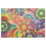 Funky Retro Pattern Abstract Bohemian Fabric