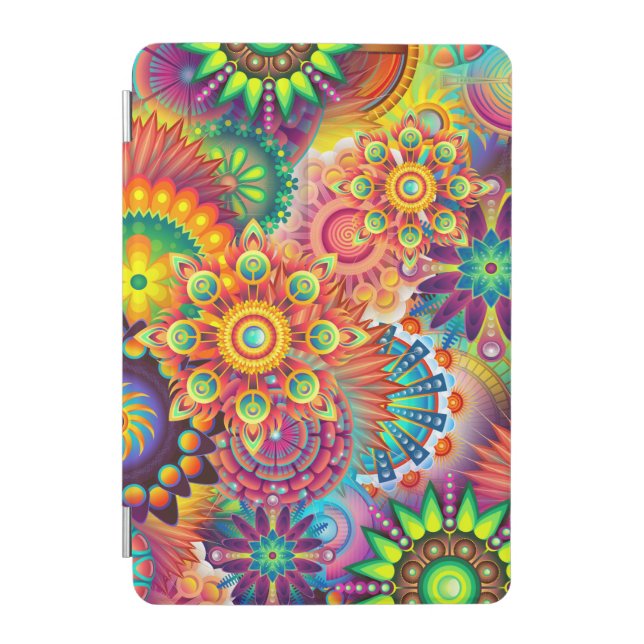Funky Retro Pattern Abstract Bohemian iPad Mini Cover (Front)