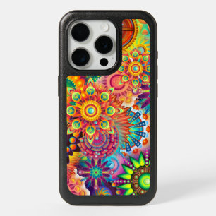 Funky Retro Pattern Abstract Bohemian iPhone 15 Pro Case