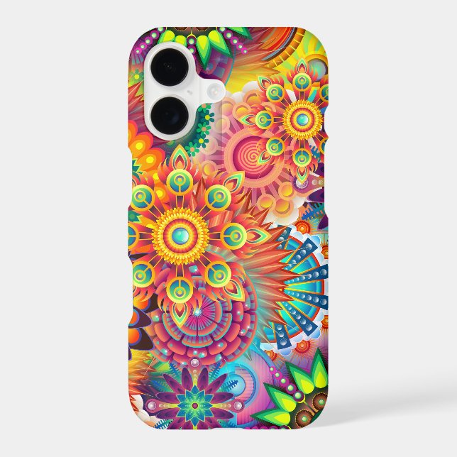 Funky Retro Pattern Abstract Bohemian Iphone Case (Back)