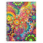 Funky Retro Pattern Abstract Bohemian Notebook at Zazzle