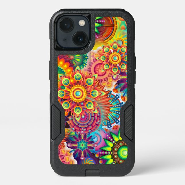 Funky Retro Pattern Abstract Bohemian Otterbox iPhone Case (Back)