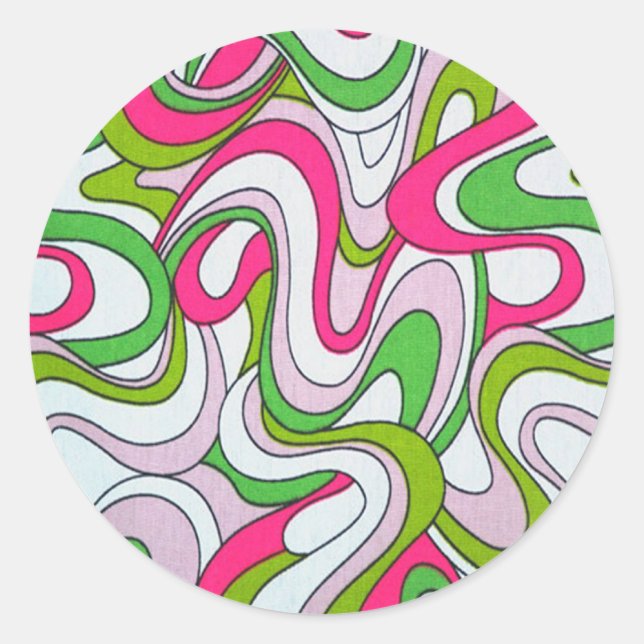 Funky Retro Stickers (Front)