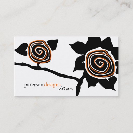 Customizable Funky Retro Sunflower Business Cards
