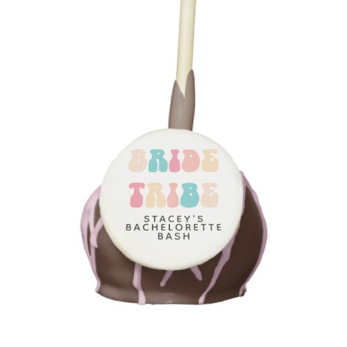 Funky Retro Vintage Bride Tribe Bachelorette Party Cake Pops