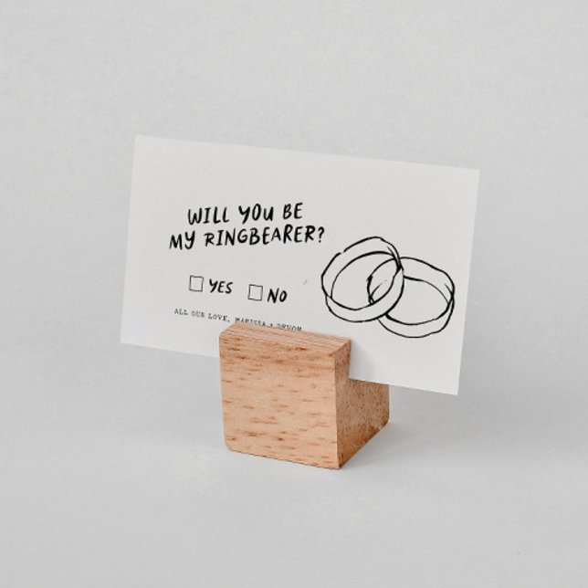 Funky Retro | Will You Be My Ringbearer Enclosure Card (Creator Uploaded)