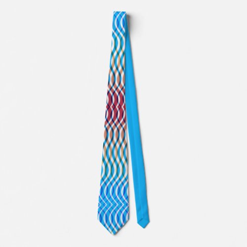 Funky Ribbon Pattern Neck Tie
