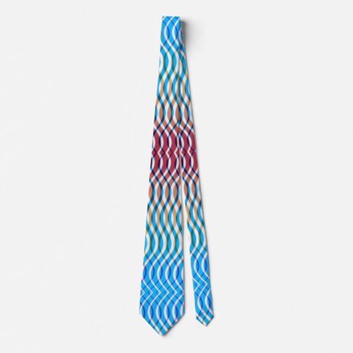 Funky Ribbon Pattern Neck Tie