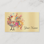 Funky Rooster Business Card at Zazzle