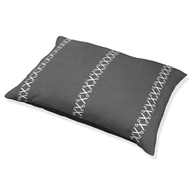 Funky Scissors Hairdresser Tailor Cutting Pet Bed (Angled)