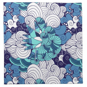 Funky Seashell Pattern Cloth Napkin