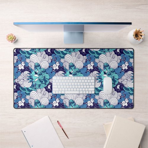 Funky Seashell Pattern Desk Mat