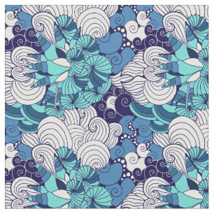 Funky Seashell Pattern Fabric
