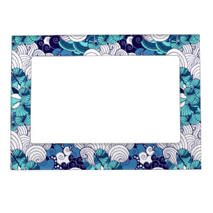 Funky Seashell Pattern Magnetic Photo Frame