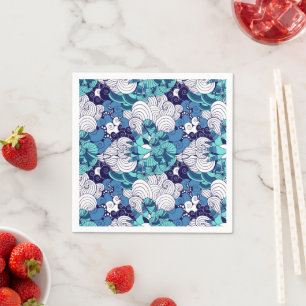 Funky Seashell Pattern Napkins