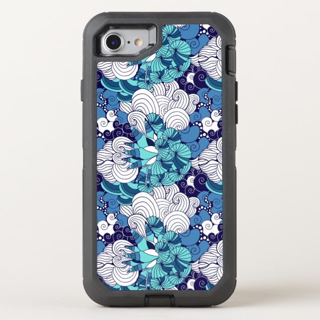 Funky Seashell Pattern Otterbox iPhone Case (Back)