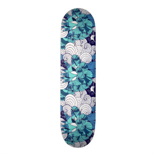 Funky Seashell Pattern Skateboard Deck