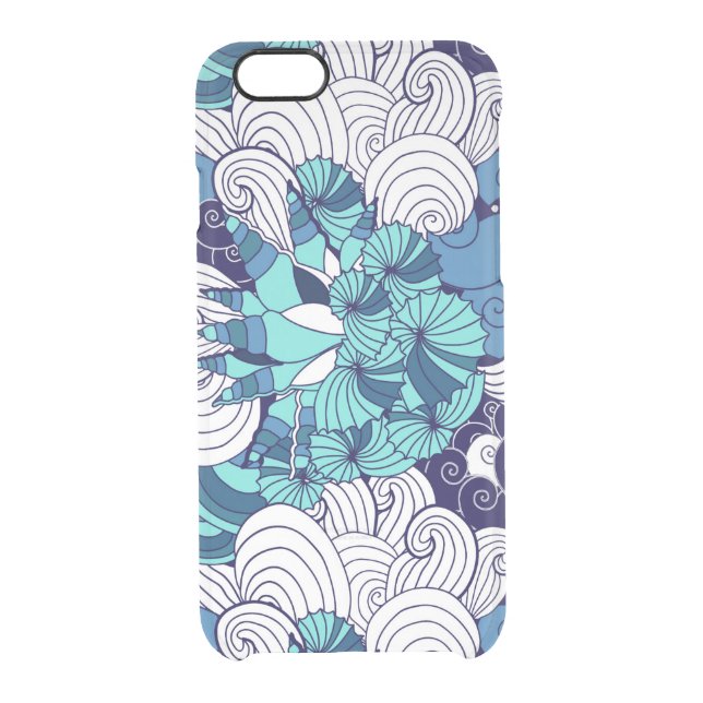 Funky Seashell Pattern Uncommon iPhone Case (Back)