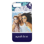 Funky Seashell Pattern | Your Photo &amp; Name iPhone 8/7 Case