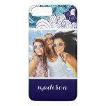 Funky Seashell Pattern | Your Photo &amp; Name iPhone 8 Plus/7 Plus Case