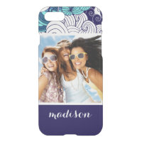 Funky Seashell Pattern | Your Photo & Name