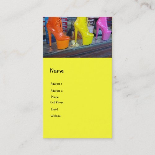 Funky Shoes Business Cards
