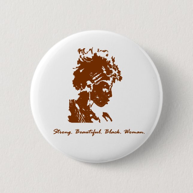 Funky Sista Pinback Button (Front)