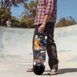 Funky Skateboard with Cool Sneaker design 7¾" Deck