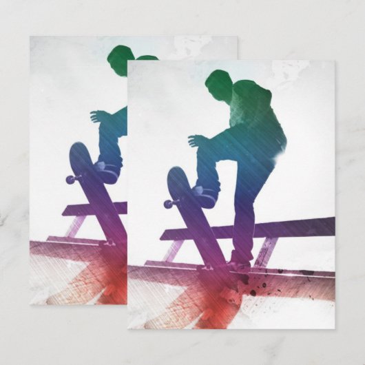 Funky Skateboarder Skate Kid (Front/Back)