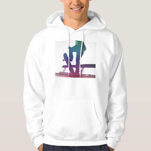 Funky Skateboarder Skate Kid Hoodie (Front)