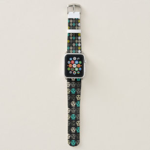 funky skull apple watch band