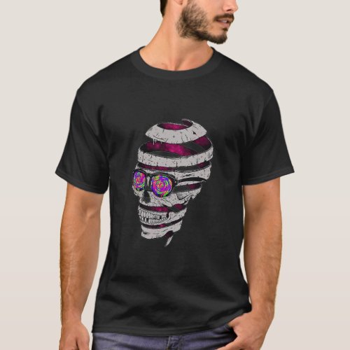 Funky Skull Art anime gift T_Shirt
