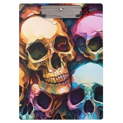 Funky Skulls Clipboard