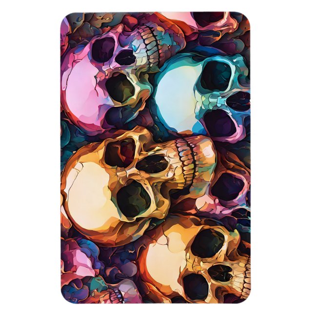 Funky Skulls Magnet (Vertical)
