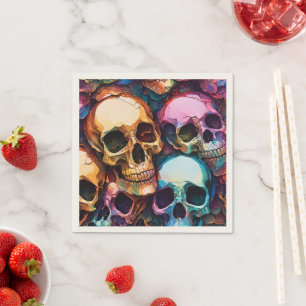 Funky Skulls Napkins