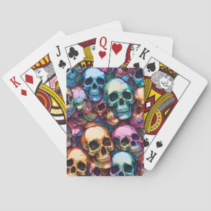 Funky Skulls Poker Cards